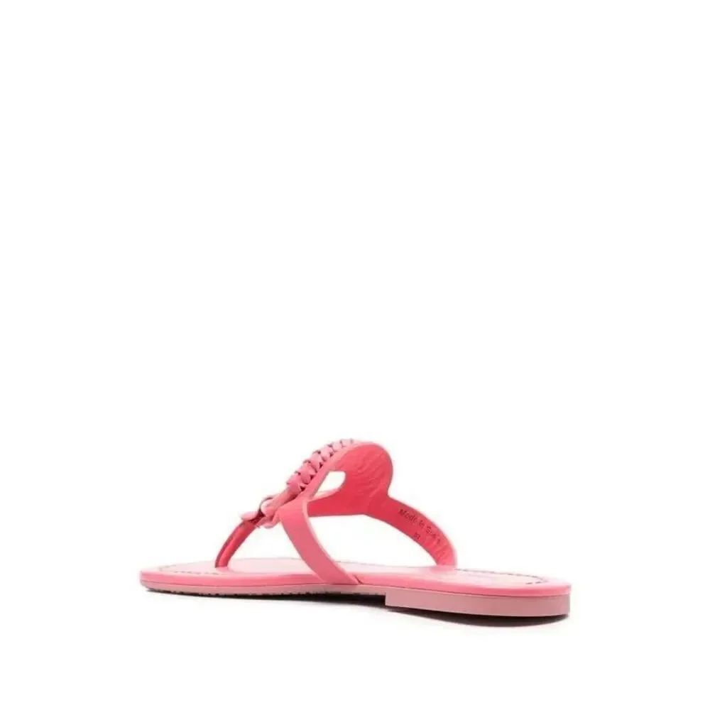 See by Chloe Women's Hana Flat Thong Sandals in Pink Size 40 US 10 - Picture 3 of 6